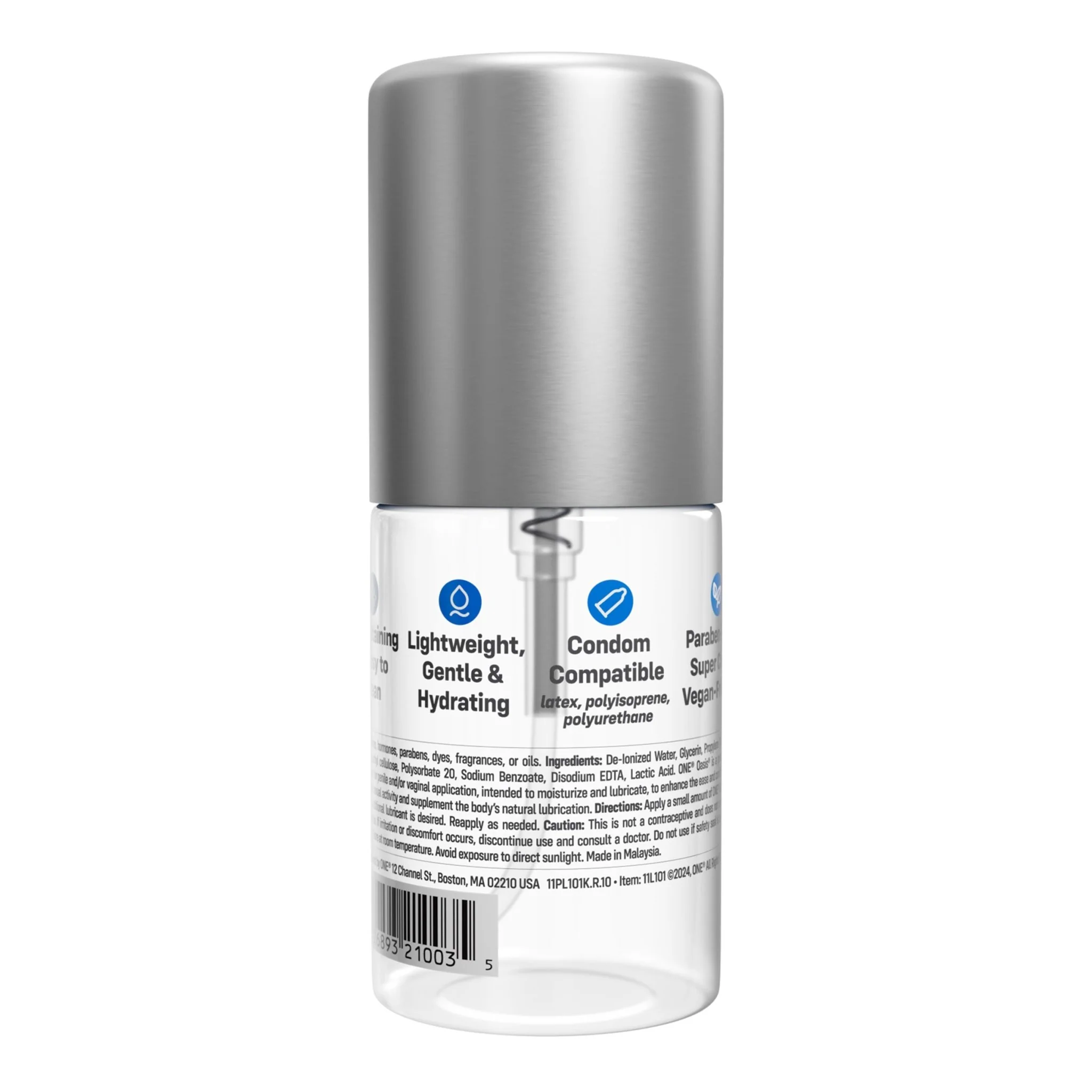 Oasis® Personal Water-Based Lubricant 3.38oz - Image 3